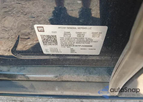 2023 Buick Enclave Premium Fwd z USA, uszkodzony, nr VIN 5GAERCKW7PJ196698